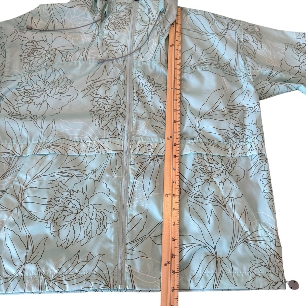 Columbia Size M Womens Blue Full Zip Hooded Alpine Chill Windbreaker - Picture 6 of 11